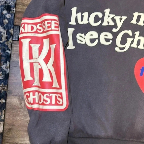 kids see ghosts lucky me I see ghosts | camp flog gnaw sweatshirt hoodie unisex - Picture 3 of 14